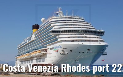 Costa Venezia Rhodes port 22.07.2022
