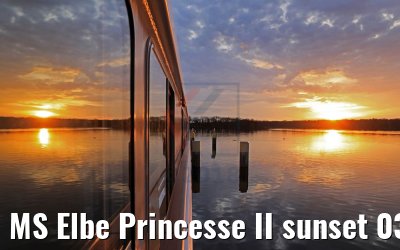 MS Elbe Princesse II sunset 03.04.2018