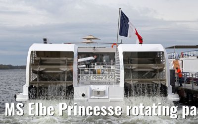 MS Elbe Princesse rotating paddle wheels