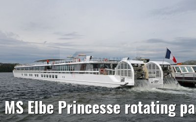 MS Elbe Princesse rotating paddle wheels