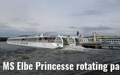 MS Elbe Princesse rotating paddle wheels