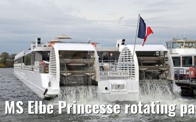 MS Elbe Princesse rotating paddle wheels