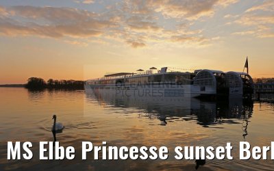 MS Elbe Princesse sunset Berlin Tegel pier 14.04.2016
