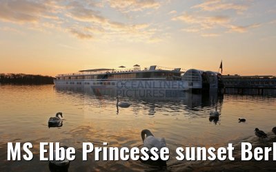 MS Elbe Princesse sunset Berlin Tegel pier 14.04.2016