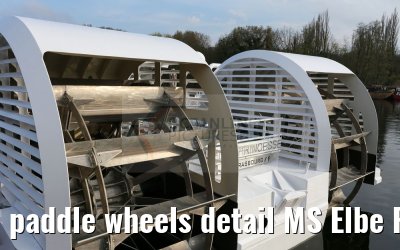 paddle wheels detail MS Elbe Princesse