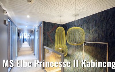 MS Elbe Princesse II Kabinengang und Treppe