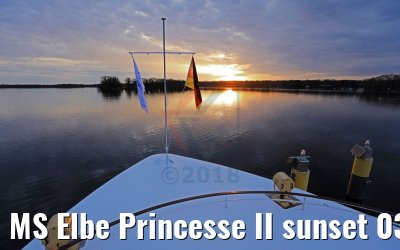 MS Elbe Princesse II sunset 03.04.2018