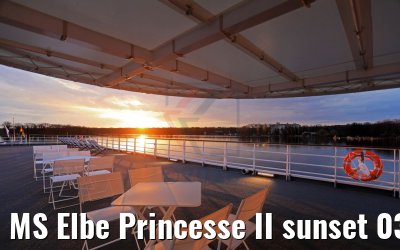 MS Elbe Princesse II sunset 03.04.2018