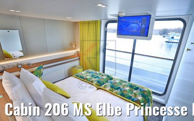 Cabin 206 MS Elbe Princesse II with TV