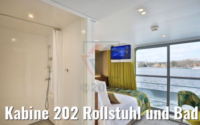Kabine 202 Rollstuhl und Bad MS Elbe Princesse II