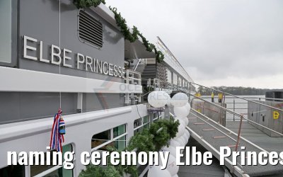 naming ceremony Elbe Princesse the bottle 14.04.2016 