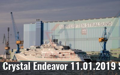 Crystal Endeavor 11.01.2019 Stralsund Photo: Christian Uecker