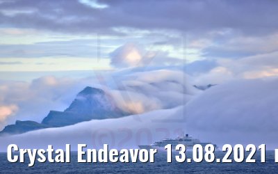 Crystal Endeavor 13.08.2021 near Seydisfjordur