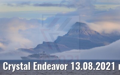 Crystal Endeavor 13.08.2021 near Seydisfjordur