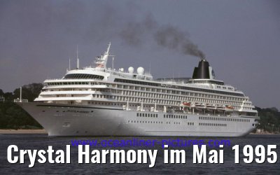 Crystal Harmony im Mai 1995 auf der Elbe