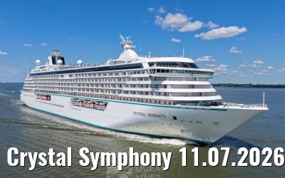 Crystal Symphony 11.07.2026 near Glueckstadt