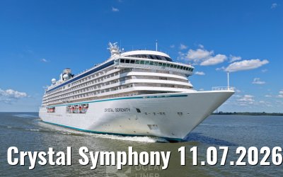 Crystal Symphony 11.07.2026 near Glueckstadt