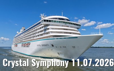 Crystal Symphony 11.07.2026 near Glueckstadt