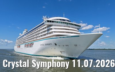 Crystal Symphony 11.07.2026 near Glueckstadt