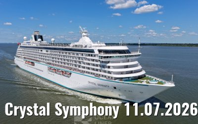 Crystal Symphony 11.07.2026 near Glueckstadt
