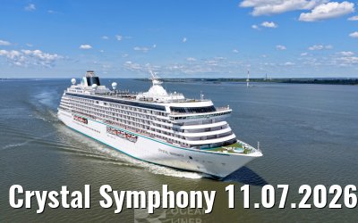 Crystal Symphony 11.07.2026 near Glueckstadt