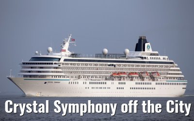Crystal Symphony off the City of Cuxhaven 28. September 2014
