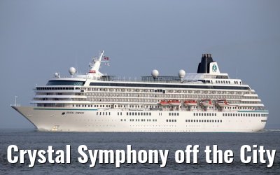 Crystal Symphony off the City of Cuxhaven 28. September 2014