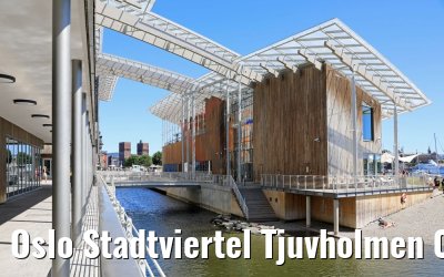 Oslo Stadtviertel Tjuvholmen 05.06.2018