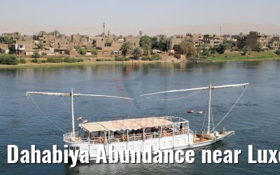 Dahabiya Abundance near Luxor, Nile river 10.04.2019