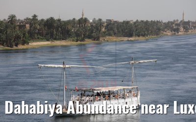 Dahabiya Abundance near Luxor, Nile river 10.04.2019