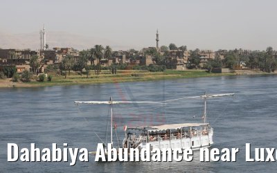 Dahabiya Abundance near Luxor, Nile river 10.04.2019