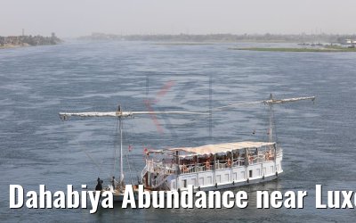 Dahabiya Abundance near Luxor, Nile river 10.04.2019