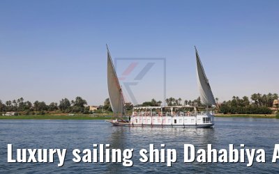 Luxury sailing ship Dahabiya Abundance, Luxor, Nile River 10.04.2019