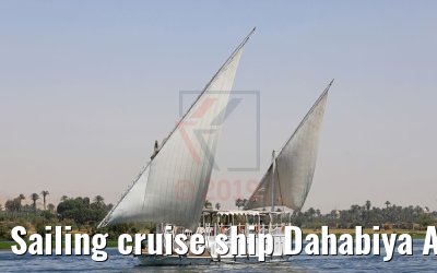 Sailing cruise ship Dahabiya Abundance, Luxor 10.04.2019