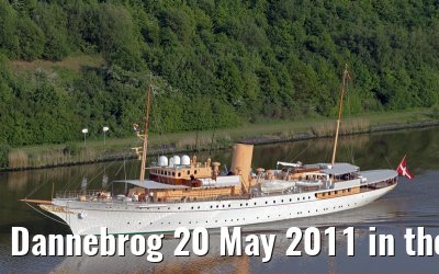 Dannebrog 20 May 2011 in the Kiel Canal