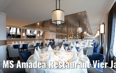 MS Amadea Restaurant Vier Jahreszeiten nach Renovierung 2016