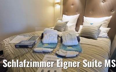 Schlafzimmer Eigner Suite MS Amadea nach Renovierung 2016
