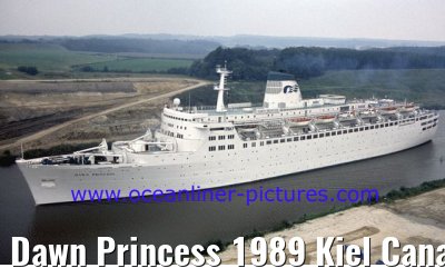 Dawn Princess 1989 Kiel Canal