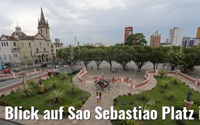 Blick auf Sao Sebastiao Platz in Manaus 02.01.2015
