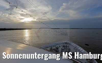 Sonnenuntergang MS Hamburg Amazonas 03.01.2015