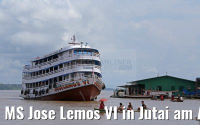 MS Jose Lemos VI in Jutai am Amazonas 05.01.2015