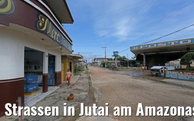 Strassen in Jutai am Amazonas 05.01.2015