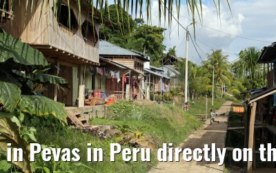 in Pevas in Peru directly on the Amazon River 07.01.2015