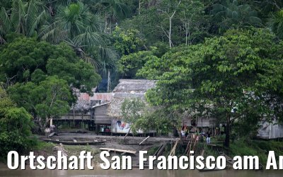 Ortschaft San Francisco am Amazonas in Peru 07.01.2015