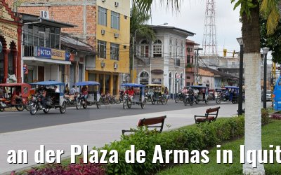 an der Plaza de Armas in Iquitos 08.01.2015