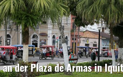 an der Plaza de Armas in Iquitos 08.01.2015