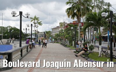 Boulevard Joaquin Abensur in Iquitos Peru 08.01.2015