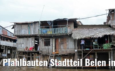 Pfahlbauten Stadtteil Belen in Iquitos 08.01.2015