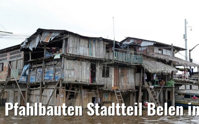 Pfahlbauten Stadtteil Belen in Iquitos 08.01.2015