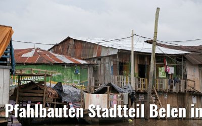 Pfahlbauten Stadtteil Belen in Iquitos 08.01.2015
